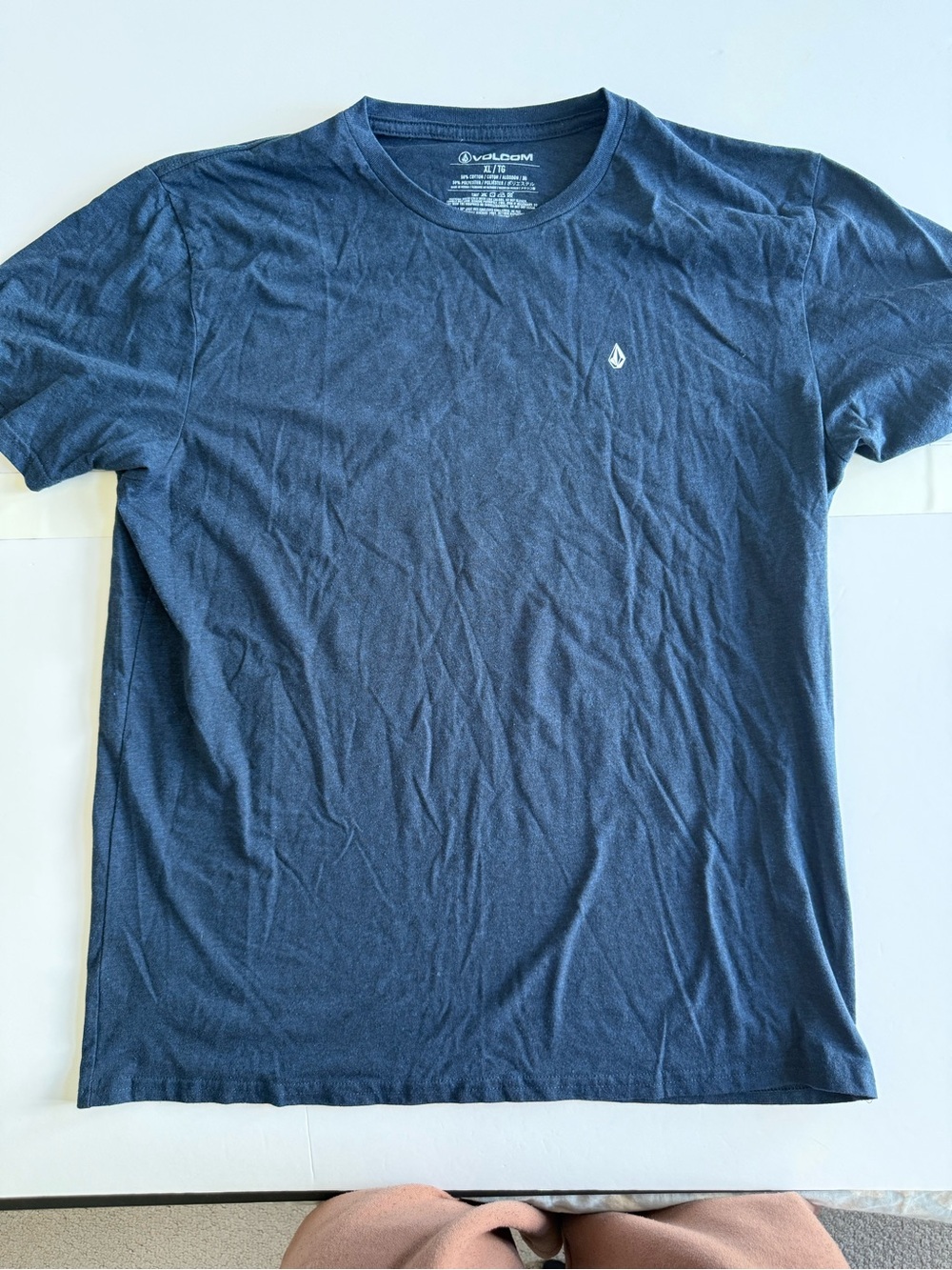 Volcom Men's Dark Blue Short Sleeve Crew Tee